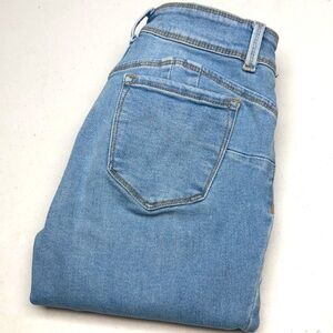 LIGHTWASH WAX JEANS BUTT, I LOVE YOU SUPER SKINNY JEANS 7/27x26 ⭐️